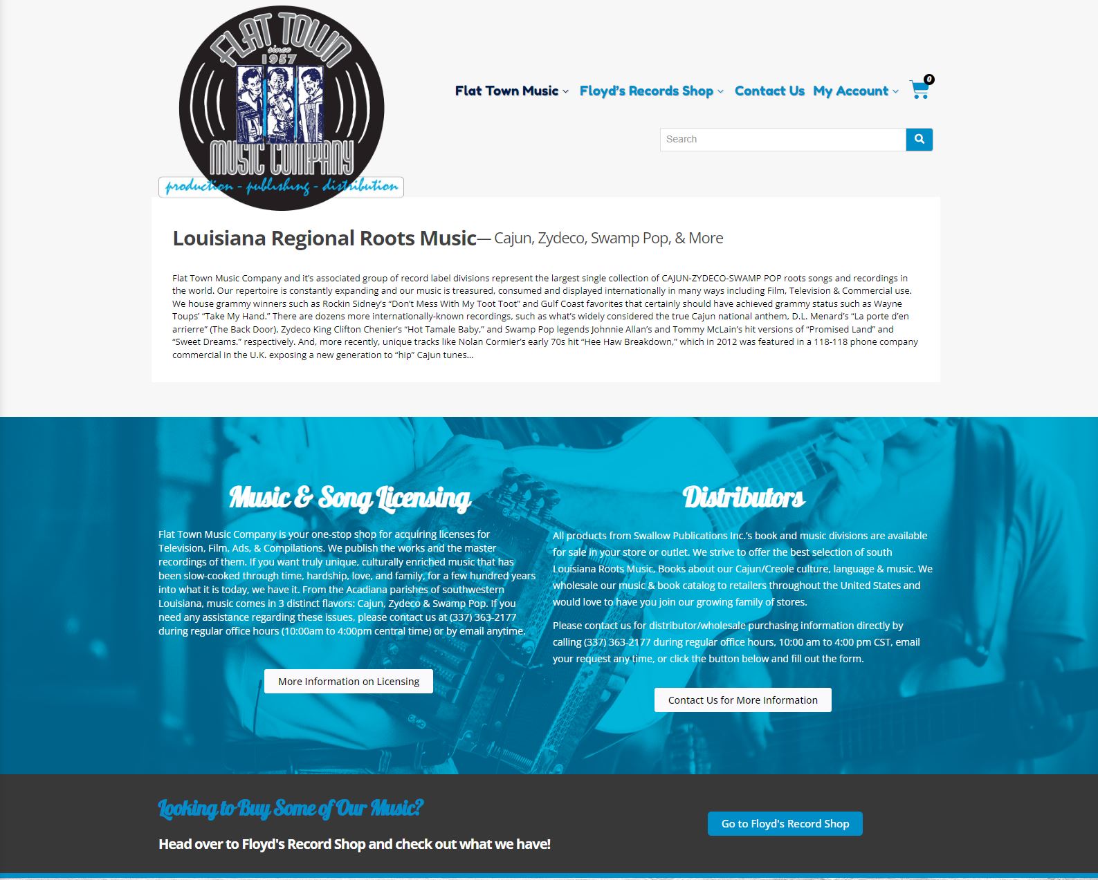 Flat Town Music Website